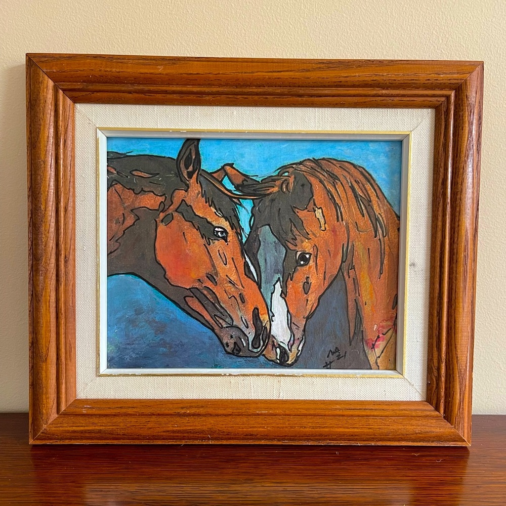 Vintage Art - Horse portrait
